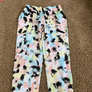 tie dye sweatpants size small